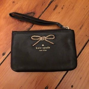 Sleek Black Kate Spade Wristlet